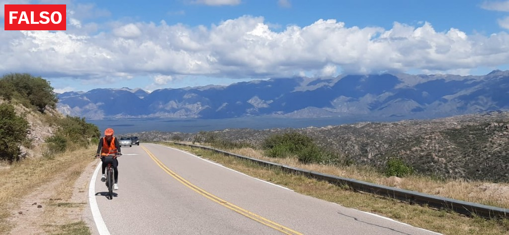 Bicicletas: “Está prohibido que circulen por la ruta”